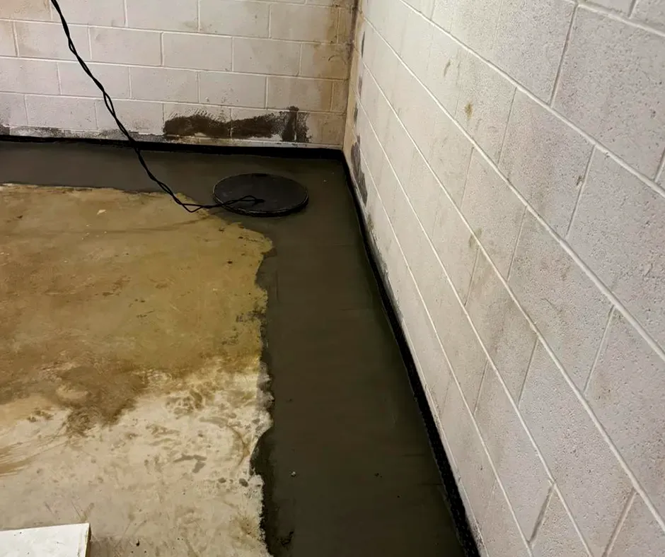 Preparing Drainage System for Basement Waterproofing in Boston, MA